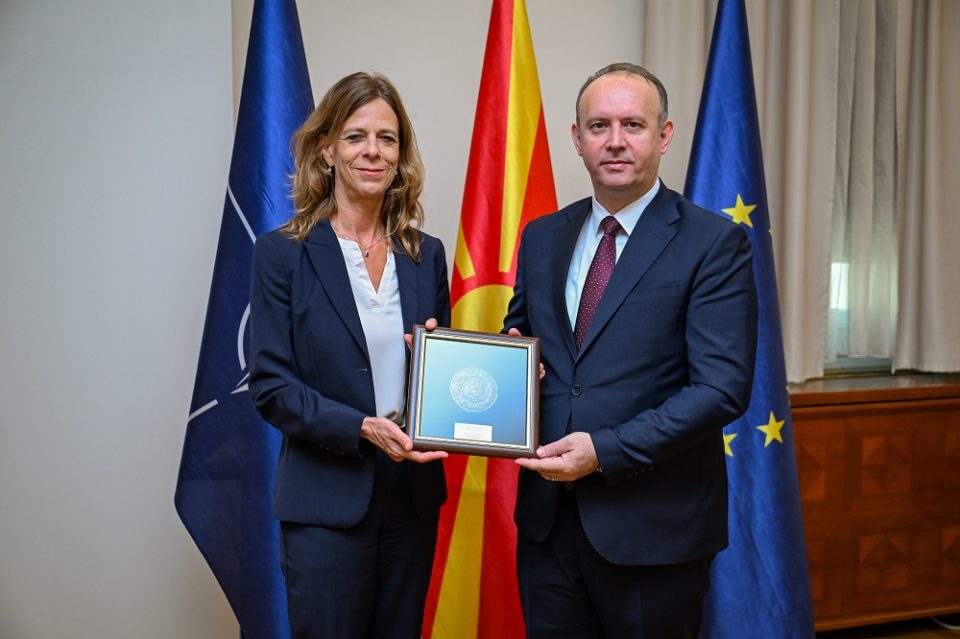 Проштална средба на претседателот Гаши со амбасадорката Улман