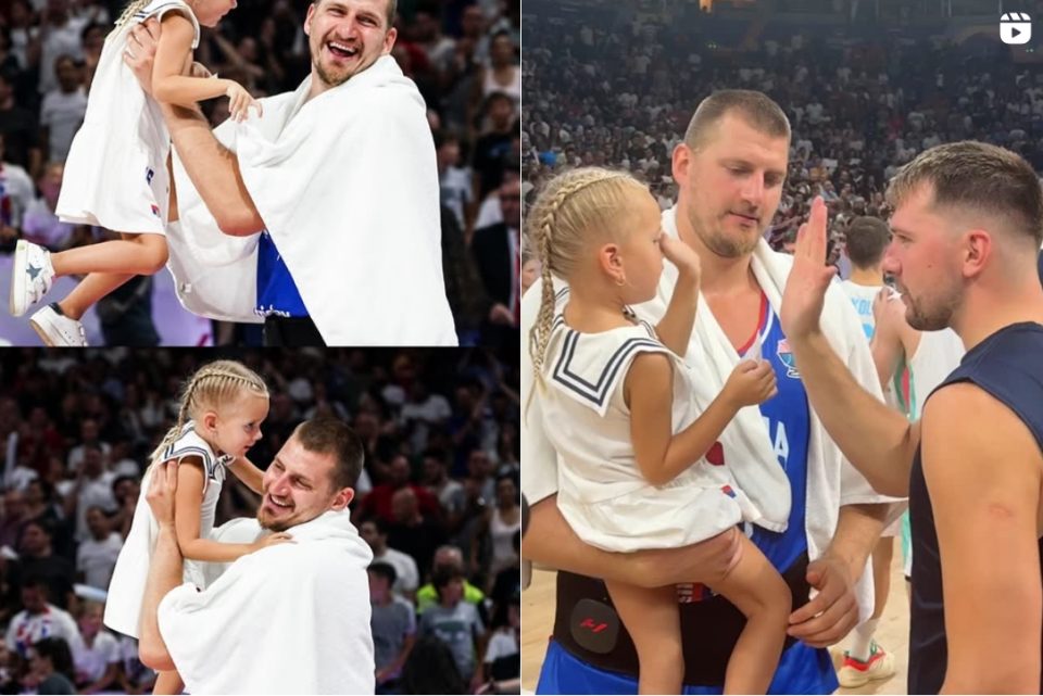 ВИДЕО: Јокиќ со ќерката во раце кај својот ривал Дончиќ