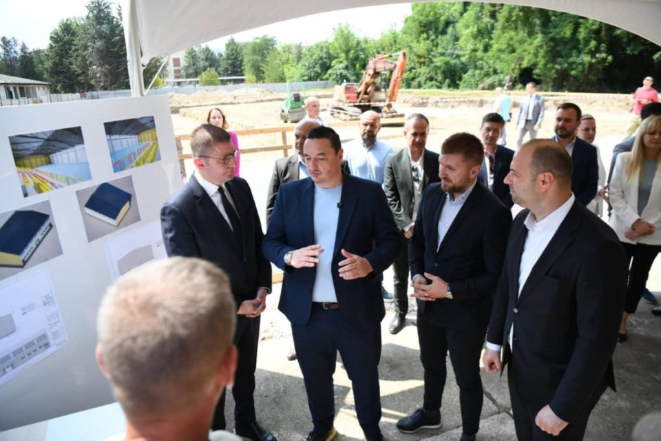 Поставен камен-темелникот на новата спортска сала во Воената академија во Скопје (ФОТО)