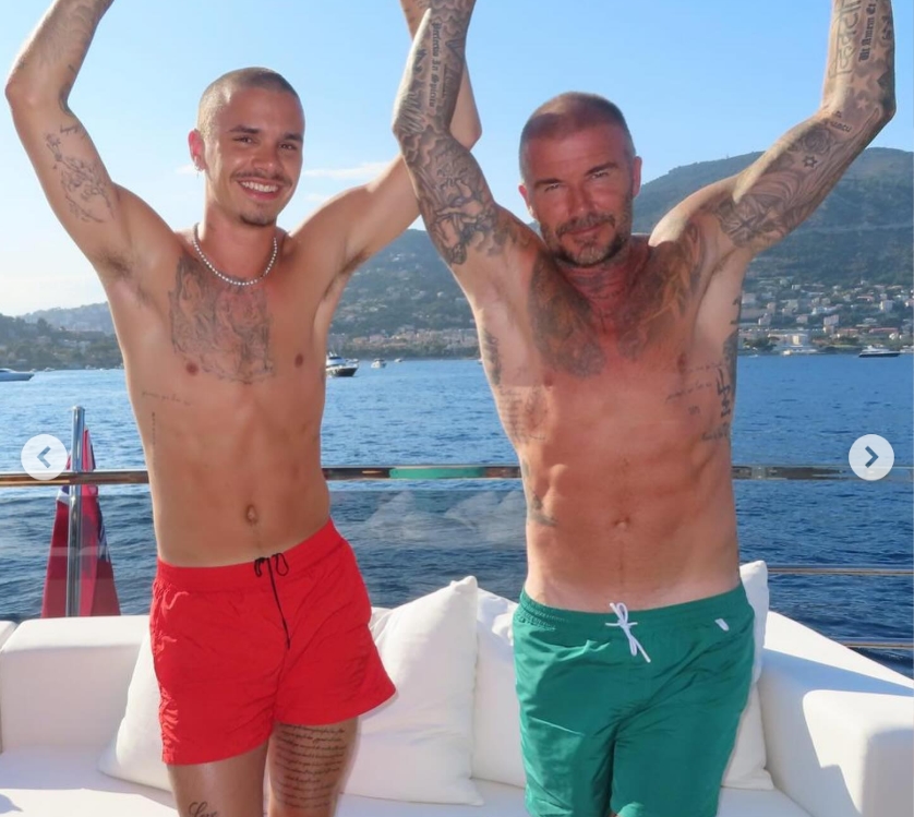 Каков татко, таков син: Дејвид и Круз Бекам се соблекоа на јахта, сцените предизвикаа женски воздишки – Викторија откри сè (ФОТО)