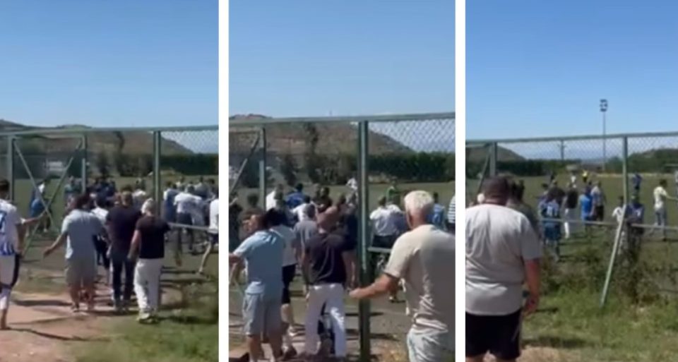 Видео од инцидентот: Родители нападнаа млади фудбалери, две деца се повредени