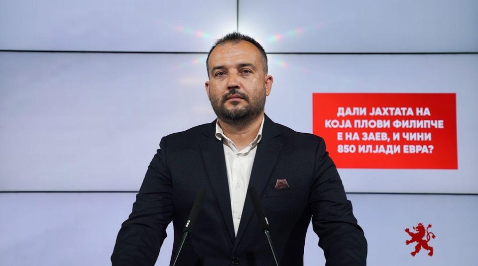 Лефков: Дали јахтата на која плови Филипче е на Заев и чини 850.000 евра?