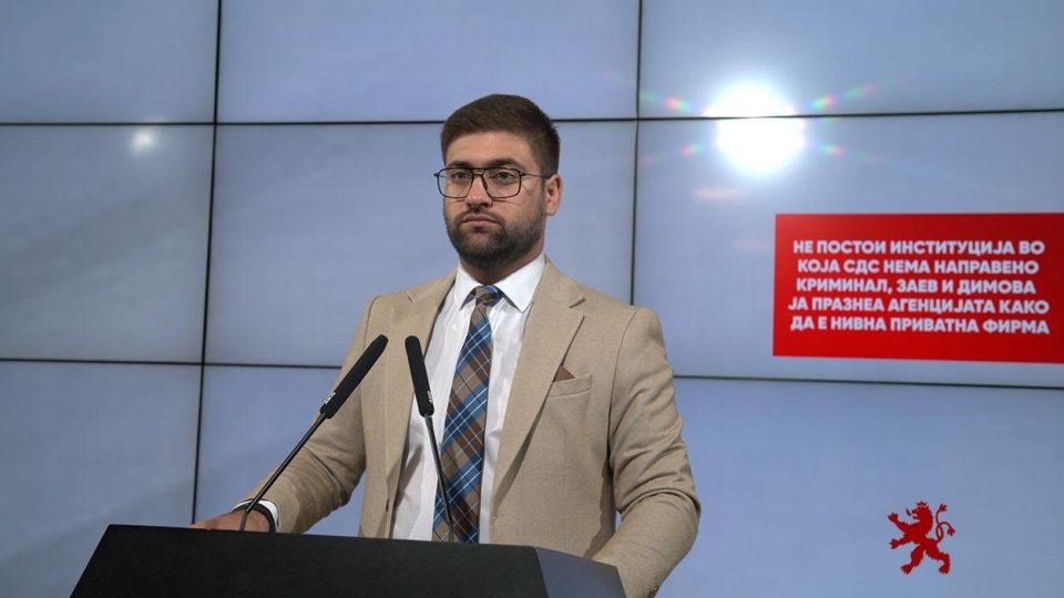 Манасиевски: Не постои институција во која СДС нема направено криминал, Заев и Димова ја празнеа Агенцијата како да е нивна приватна фирма