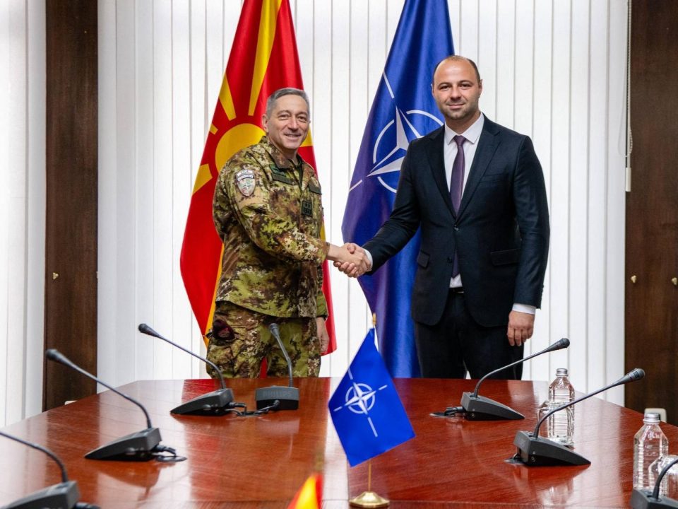 Мисајловски на средба со командантот на КФОР, генералот Бардуани: Остануваме посветени на регионалната безбедност и стабилност