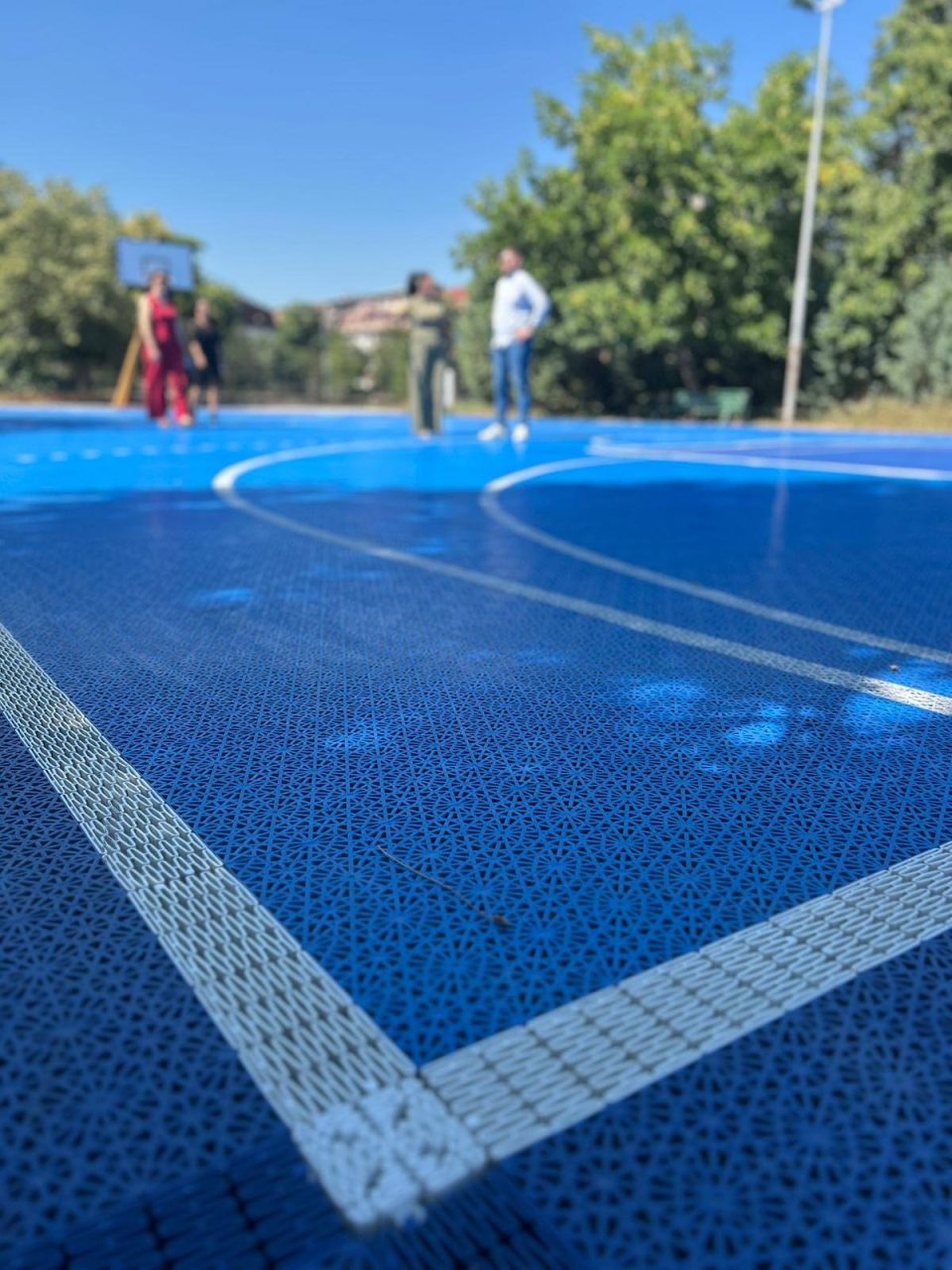 ФОТО: Нови подови за спорт во Општина Аеродром