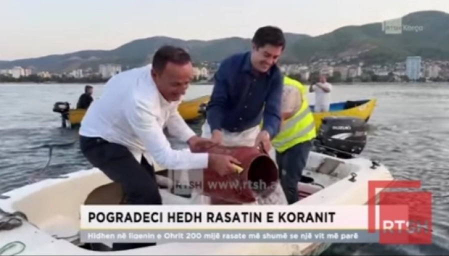 Охридското Езеро порибено со 200.000 единки охридска пастрмка