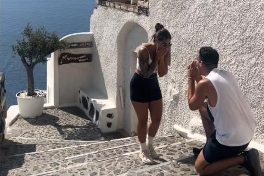 ВИДЕО: 13 милиони луѓе плачат од смеење: Запросувањето од соништата на грчки остров се претворило во дебакл