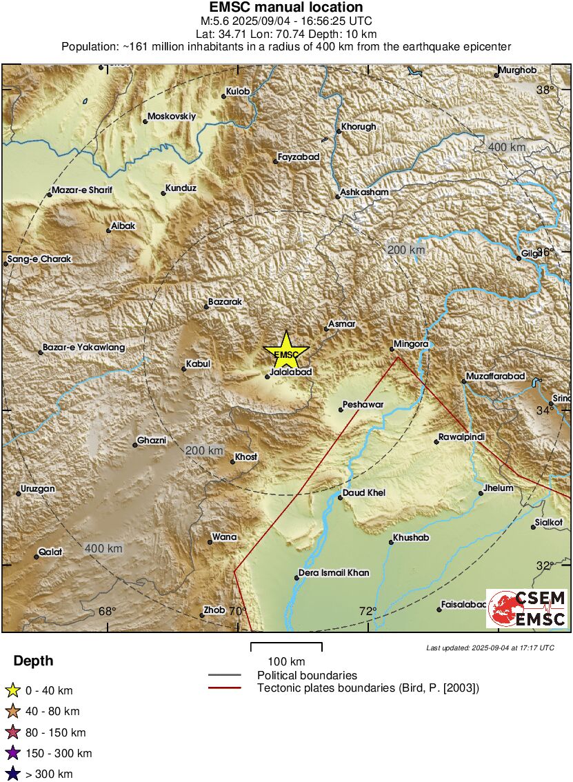 Тлото не мирува, нов силен земјотрес во Авганистан
