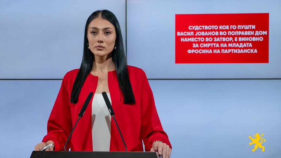 Андоновска: Судството кое го пушти Васил Јованов во Поправен дом наместо во затвор, е виновно за смртта на младата Фросина на Партизанска