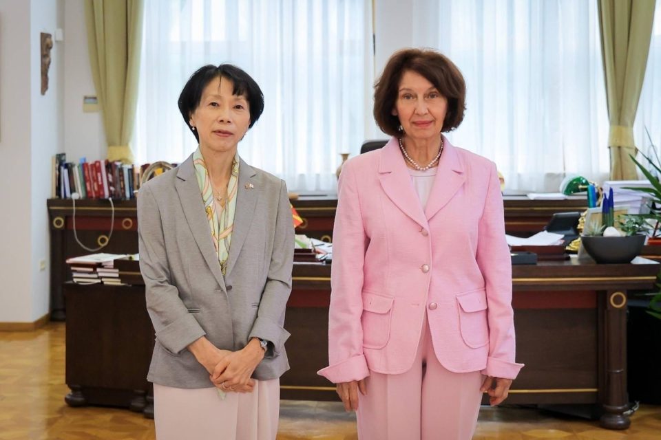 Средба на Сиљановска-Давкова со јапонската амбасадорка Сецуко Кавахара