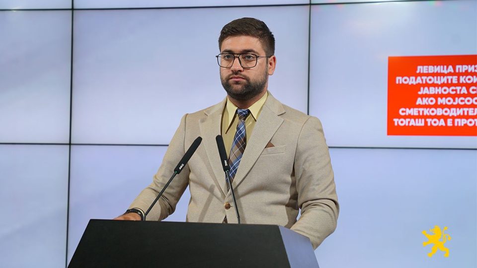 Манасиевски: Левица призна дека податоците кои излегоа во јавноста се точни, ако Мојсоска била сметководител на Левица тогаш тоа е противзаконски