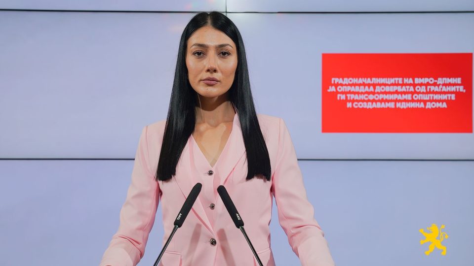 Андоновска: Градоначалниците на ВМРО-ДПМНЕ ја оправдаа довербата од граѓаните, ги трансформираме општините и создаваме иднина дома