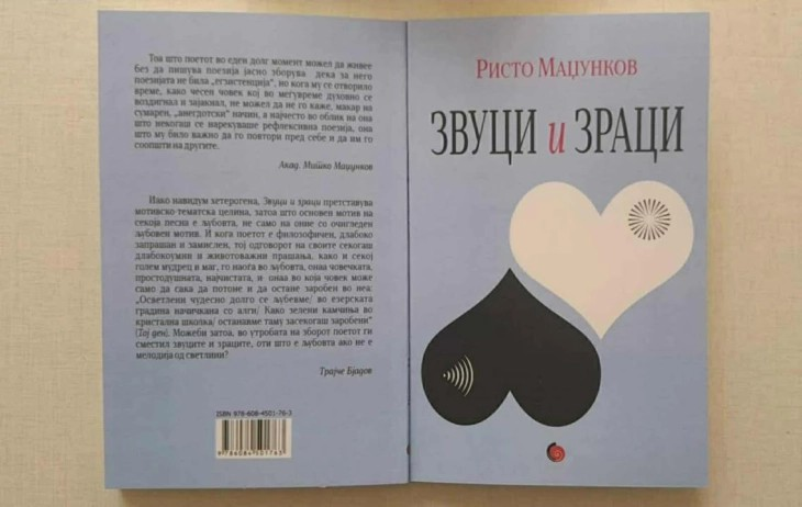 Промоција на најновата книга поезија на Ристо Маџунков, „Звуци и зраци“