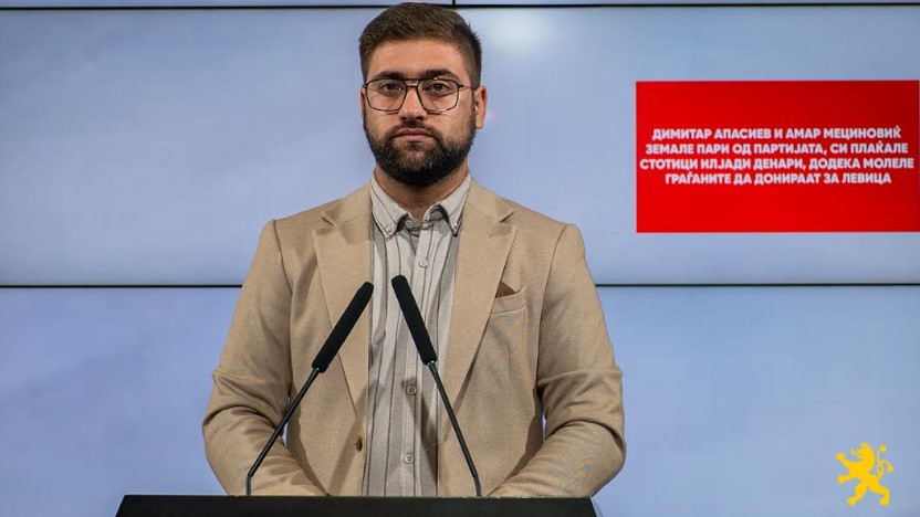 Манасиевски: Апасиев и Мециновиќ земале пари од партијата, си плаќале стотици илјади денари, додека молеле граѓаните да донираат за Левица