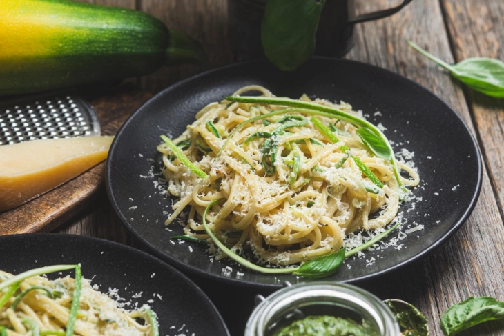 Шпагети со тиквички