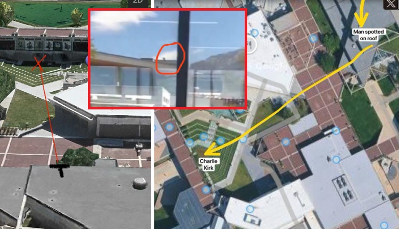 ВИДЕО: Идентично како обидот за АТЕНТАТ врз Трамп, убиецот на Чарли Кирк пукал од покрив