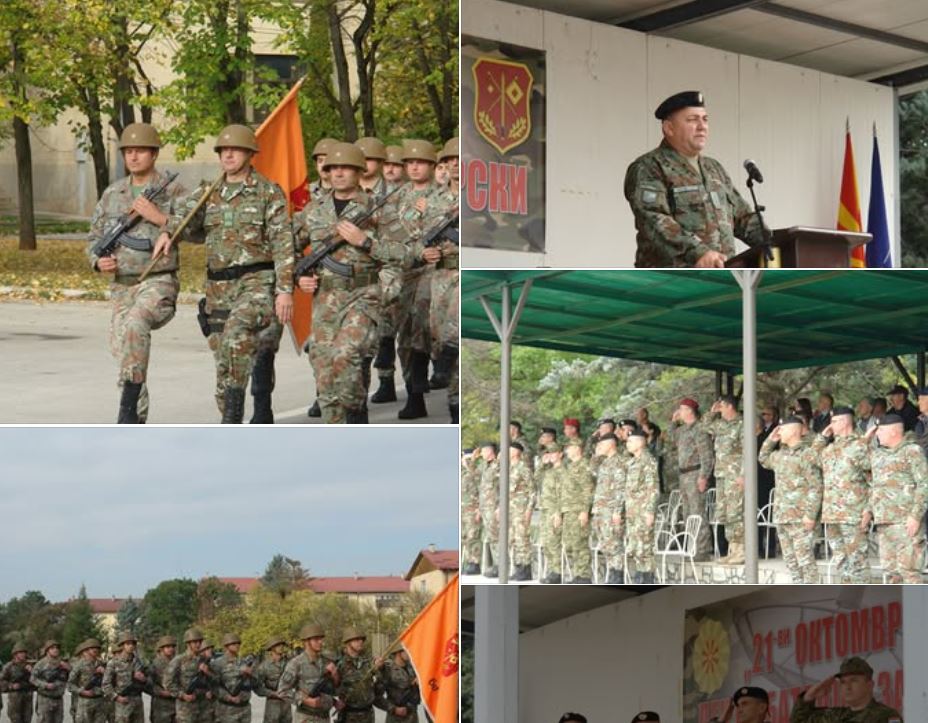 Баталјонот за врски со воена свеченост го одбележаа ,,21 Октомври” – Денот на единицата