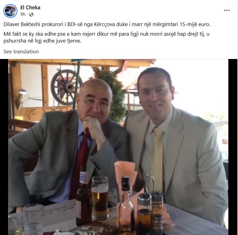 Ел Чека објавува: Обвинителот од Кичево, Бектеши му зема 15 илјади евра на иселеник?! (ВИДЕО)