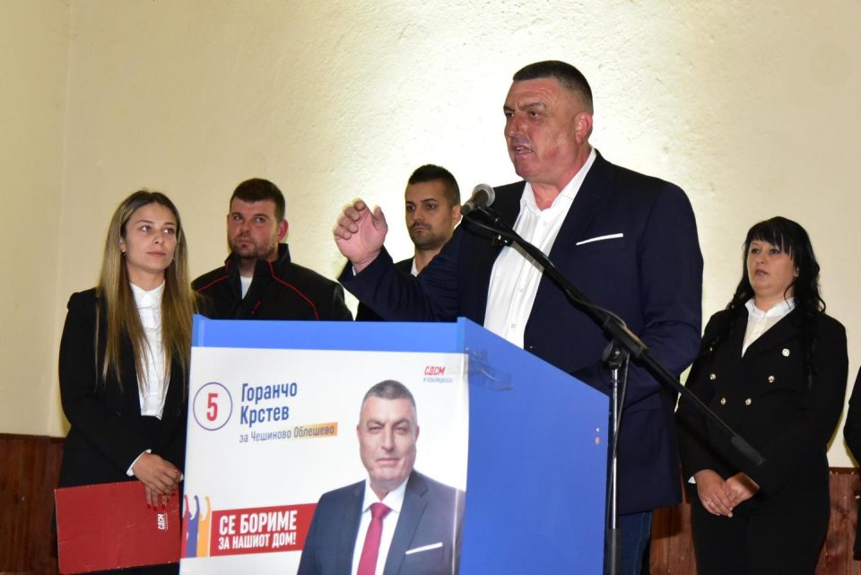 Кандидат на СДСМ со три кривични пријави повторно во „битка“ за Чешиново-Облешево