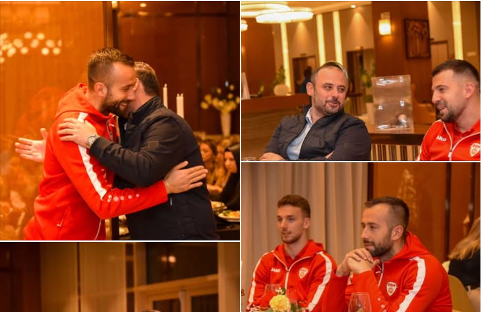 Ѓорѓиевски со македонските фудбалски репрезентативци: Поддршката од најдобрите многу ми значи