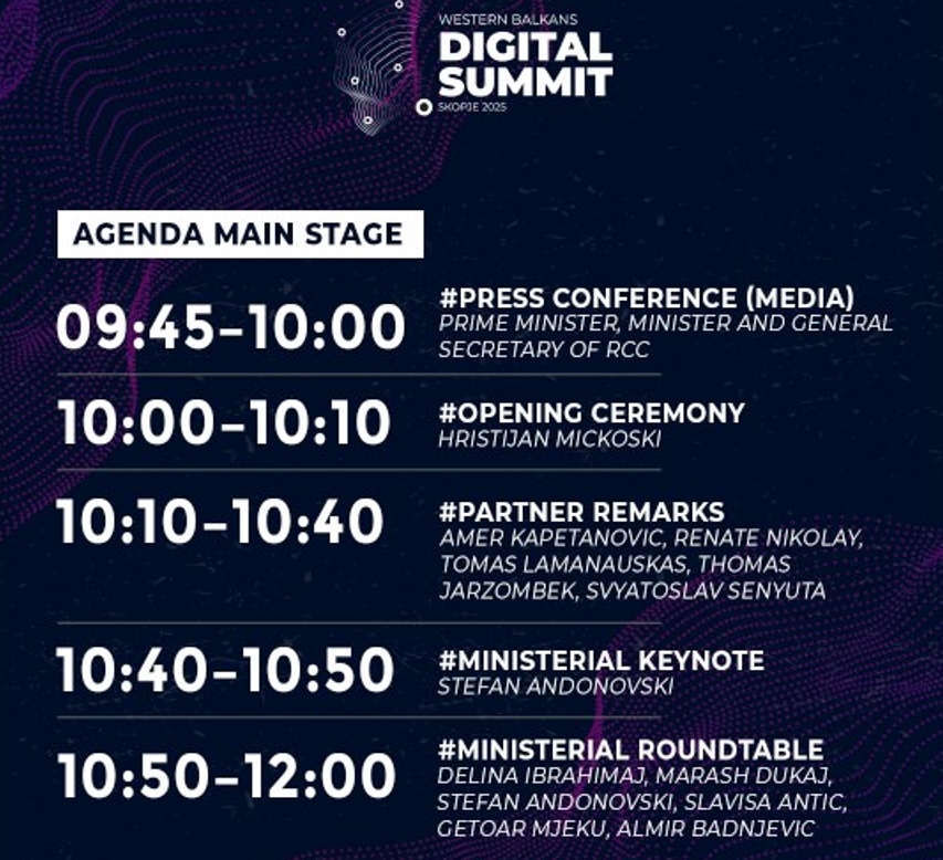 Скопје домаќин на Дигиталниот самит на Западен Балкан (WBDS) 2025