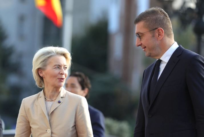 Мицкоски ја пречека претседателката на ЕК Урсула фон дер Лајен