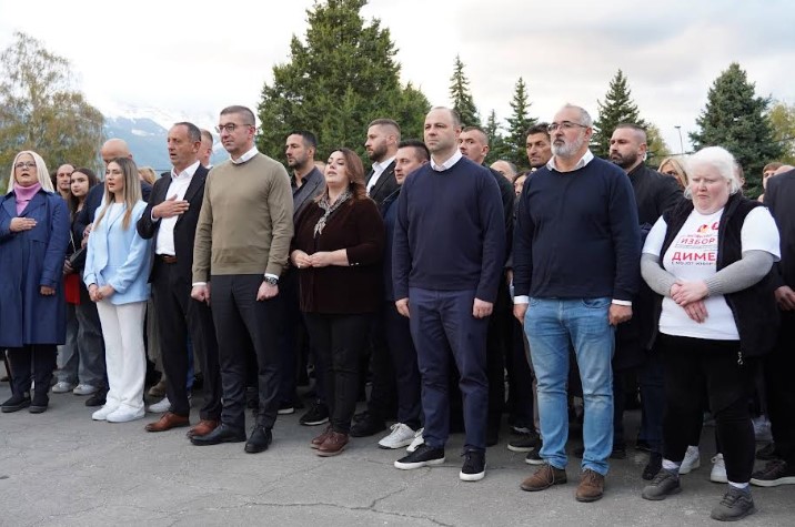 Мицкоски: ДУИ нè враќа назад, Левица руши и безмилосно ја цицаат и самата партија, а Филипче мисли на Дубаи