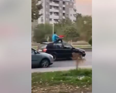 ВИДЕО: На кров на „Голф“ по Партизанска, полицијата ги пронајде и казни