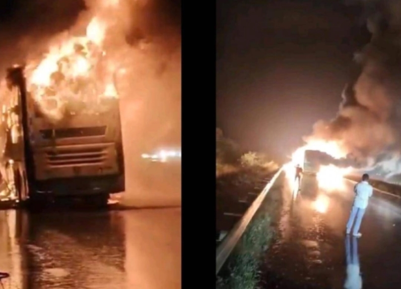 Најмалку 20 загинати во пожар во автобус во Индија