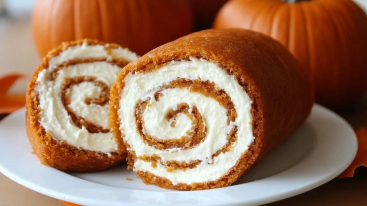 Ролат од тиква со крем од костени