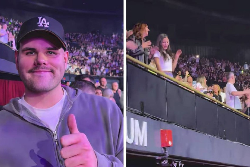 ВИДЕО: Уживал на концертот на Дуа Липа, но потоа се шокирал кога сфатил кој танцувa зад него