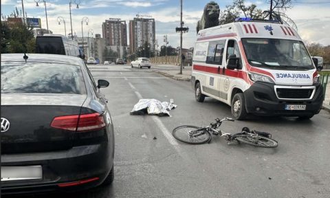 Лишен од слобода возачот кој денеска удри велосипедист на бул. „Гоце Делчев“ во Скопје и го напушти местото на настанот