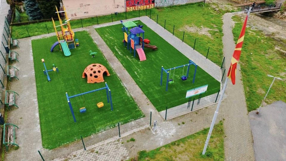 Ново детско игрлиште и нов плоштад на СРЦ „Македонија“