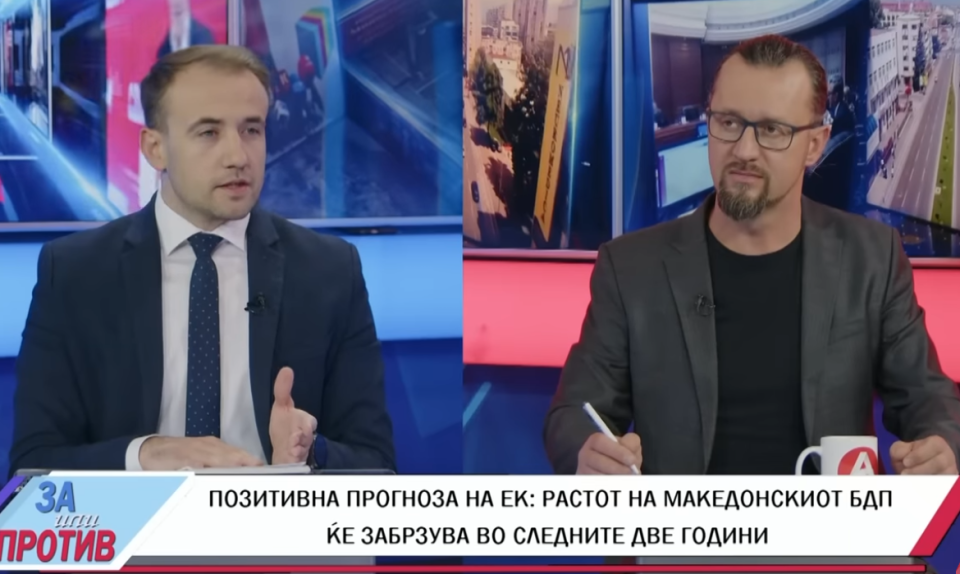 Стојаноски: ЕК предвидува раст на БДП во следните две години-силна потврда за добрите и одговорни политики на оваа Влада (ВИДЕО)