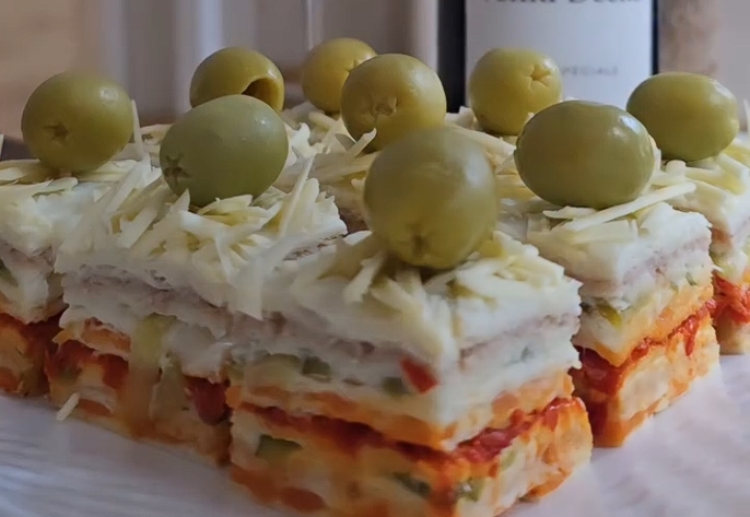 Посна солена розен торта