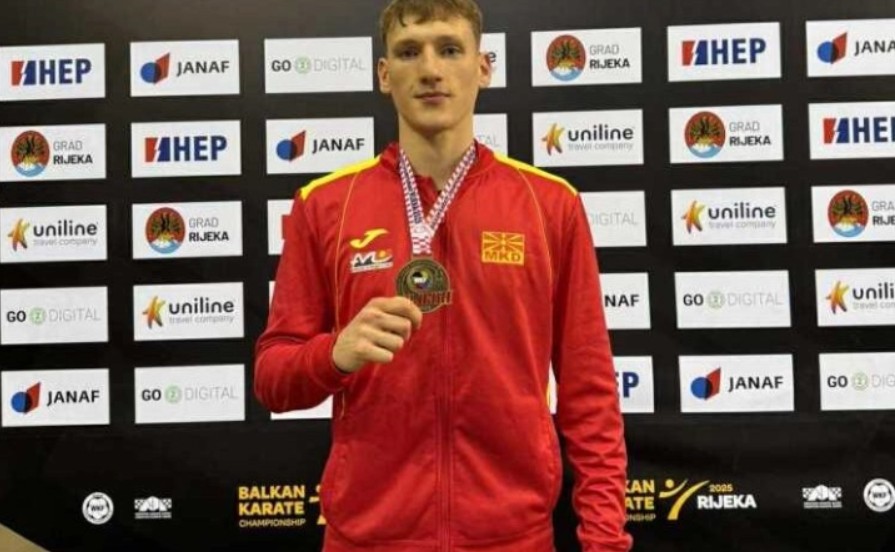 Данило Божовиќ од „Макпетрол“ е Балкански карате-шампион