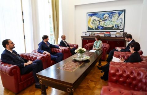 Средба на Сиљановска-Давкова со претседателот на Глобалниот совет за толеранција и мир