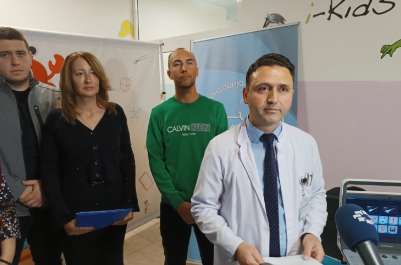 Детската клиника во Скопје доби медицинска опрема вредна околу 2,7 милиони денари