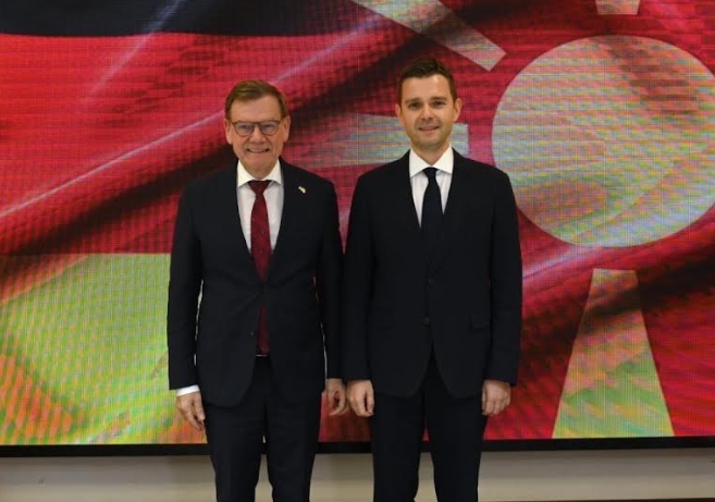 Министерот Муцунски домаќин на министерот за надворешни работи на Сојузна Република Германија, Јохан Вадефул