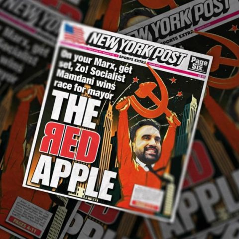 „THE RED APPLE“ -Зохран Мамдани со срп и чекан на насловната на New York Times
