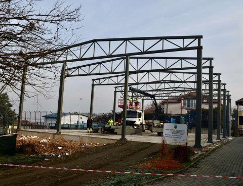 Во напредна фаза изградбата на повеќенаменска спортска сала во ПОУ „Круме Кепески“ во Припор