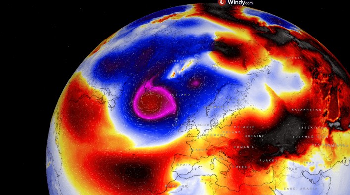 На Европа и се заканува „циклонска бомба“ и ледена бура