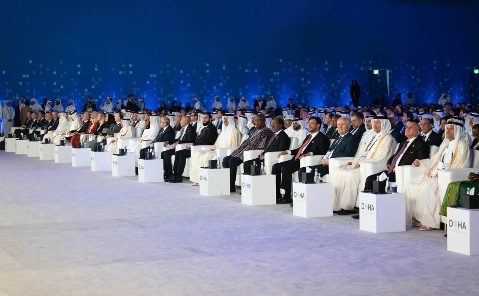 Претседателот на Собранието Гаши на отворање на 23. Доха Форум