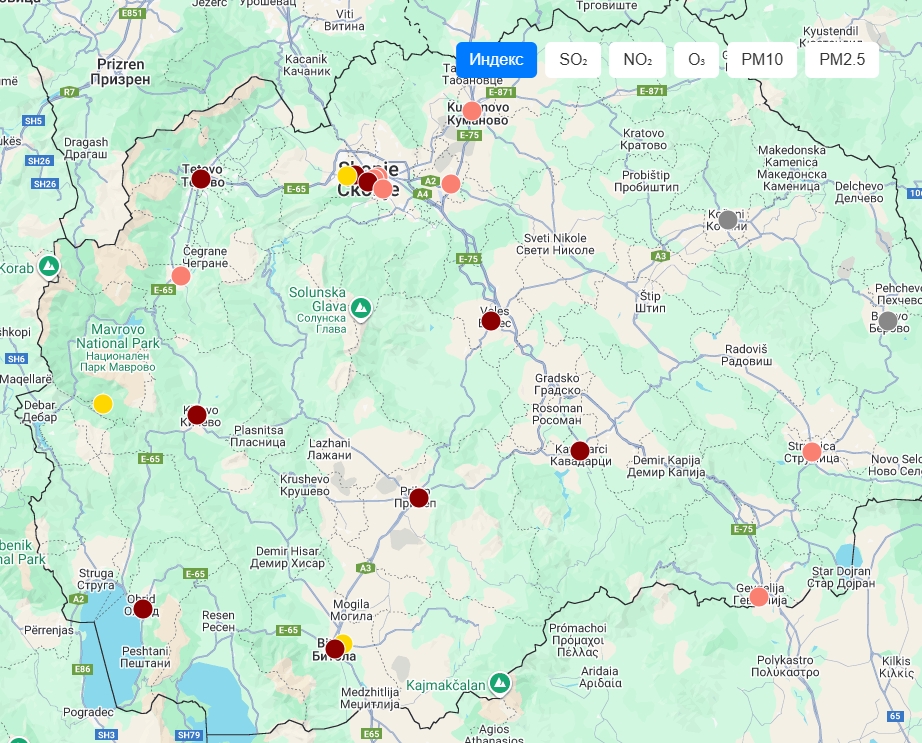 МЖСПП стави во функција нов веб портал за квалитет на воздухот