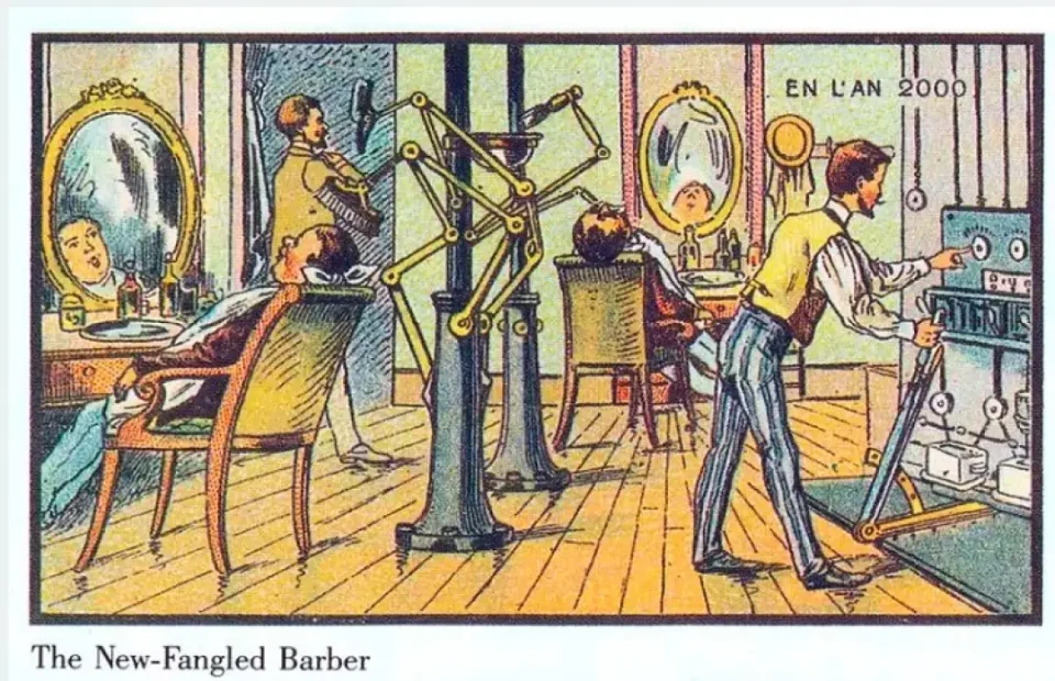 Летечки поштари и роботи во берберница – како ја замислуваа 2025 пред 100 години