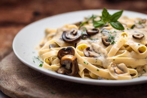 Јуфки со блитва и печурки