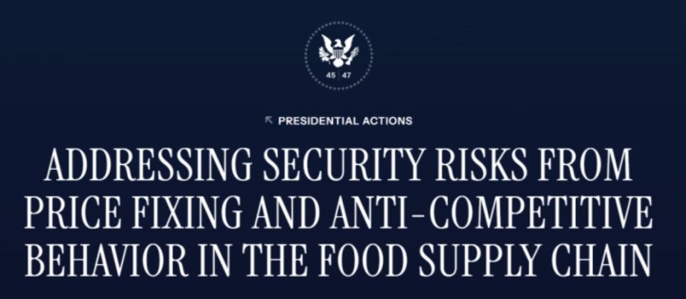 Трамп потпиша указ за формирање работни групи за гарантирање на безбедноста на синџирот на снабдување со храна во САД