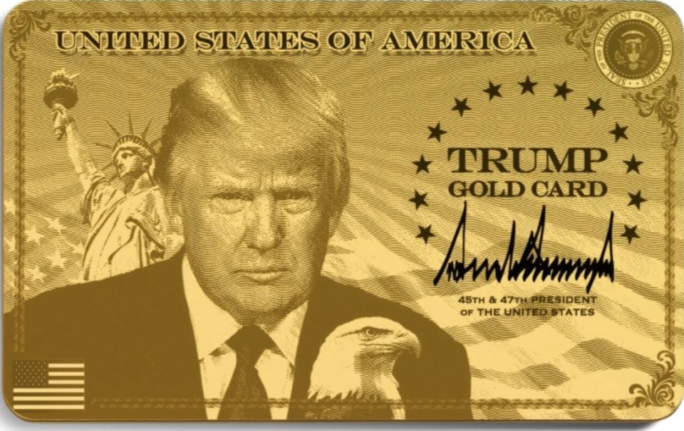 Трамп воведе „златна карта“ – американското државјанство за милион долари