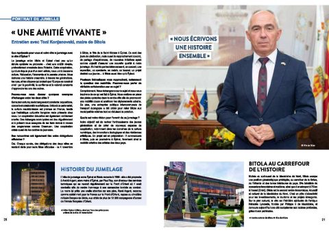 Коњановски во празничното јануарско издание на магазинот на францускиот град Епинал