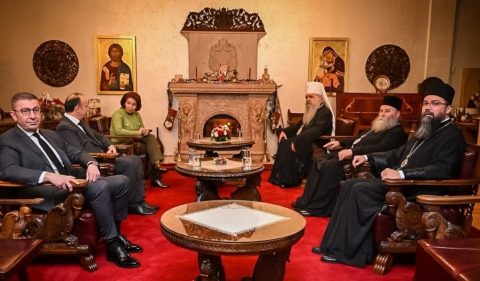 Државниот врв на празничен ручек кај г.г Стефан